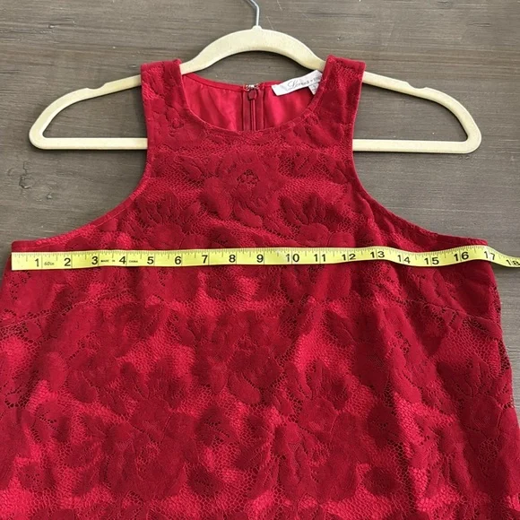 Revolve x Lovers + Friends Red Lace Embroidered Shift Dress New without Tag - Picture 7 of 9